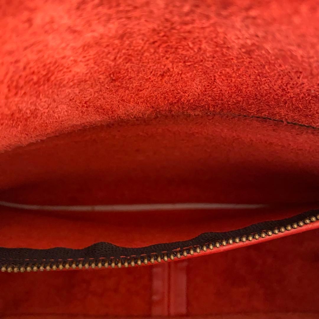 オールドコーチ　ターンロック　ショルダーバッグ　グラブタンレザー　レッド　赤