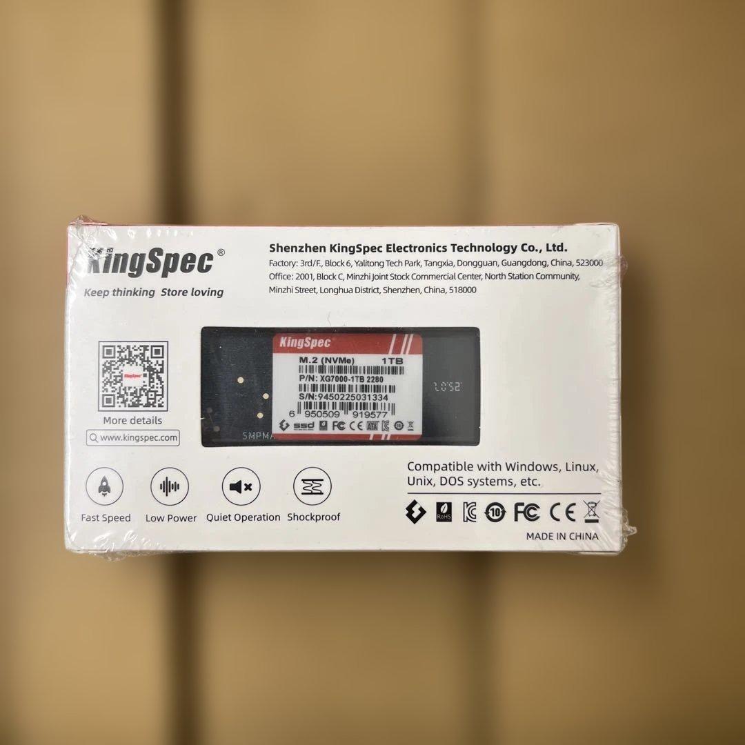445 KingSpec XG7000 1TB SSD 未開封