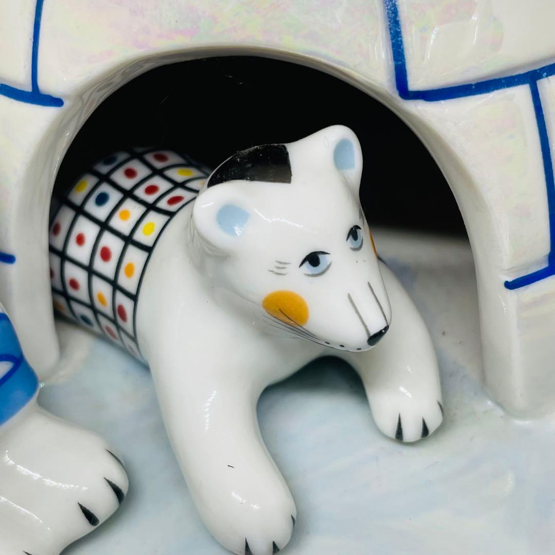 廃盤品　ビレロイ&ボッホ　グリーンランドイグルー 北極　動物　フィギュリン