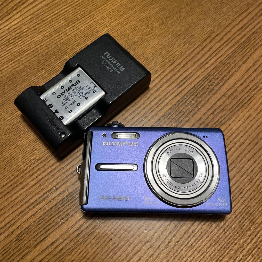 【動作確認済み】オリンパス OLYMPUS FE-330 デジタルカメラ ブルー