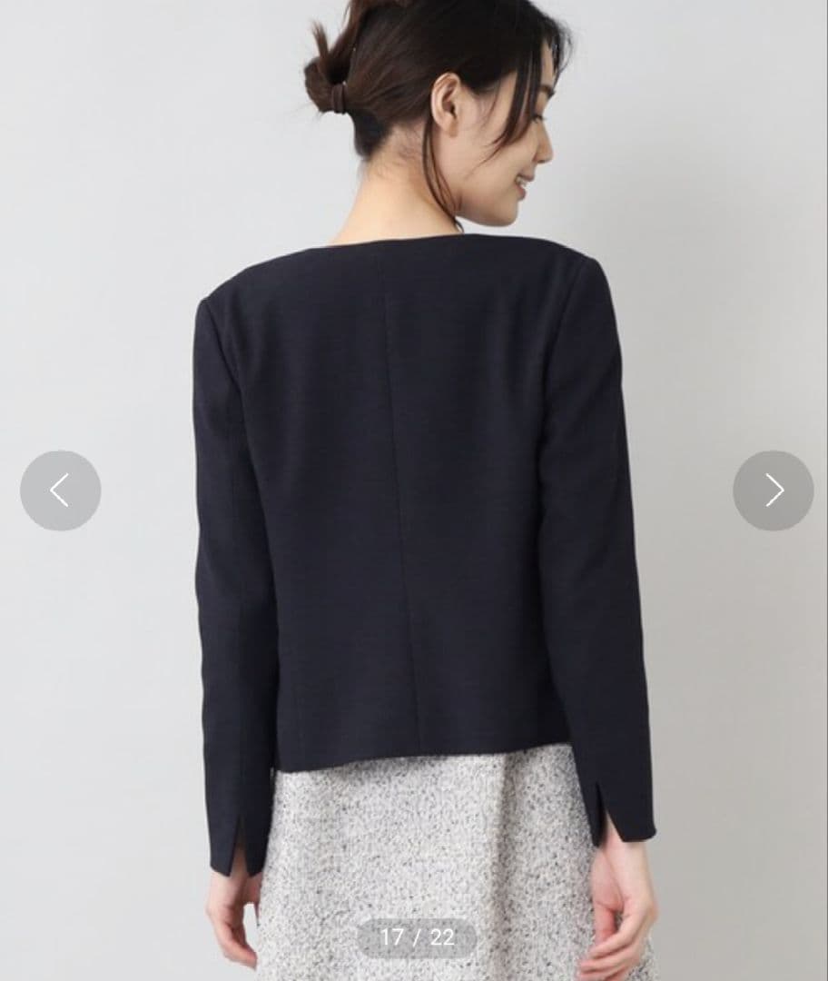 美品大きいサイズ　アンタイトル　グラシエブッチャー スラッシュネックジャケット