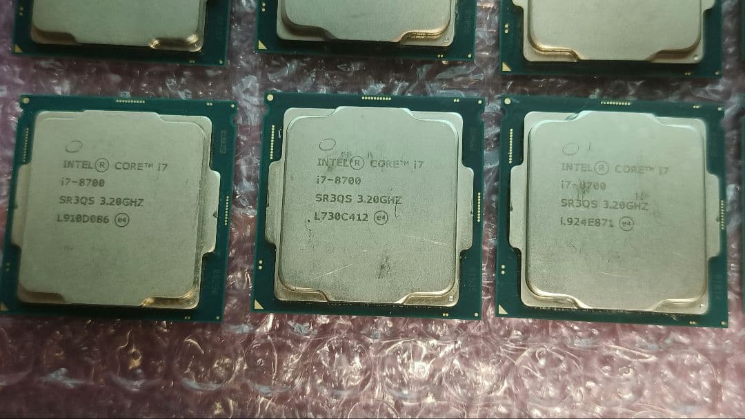 core i7 8700 まとめ売り動作確認済み