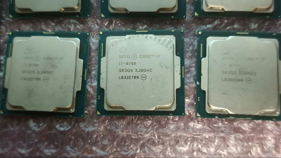 core i7 8700 まとめ売り動作確認済み