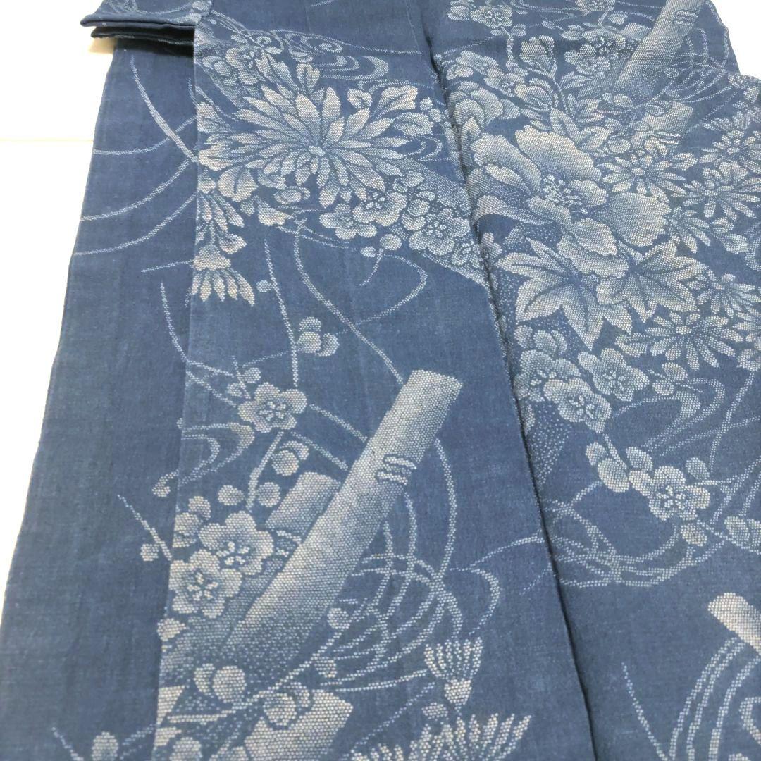 竺仙　浴衣　縮小紋中形