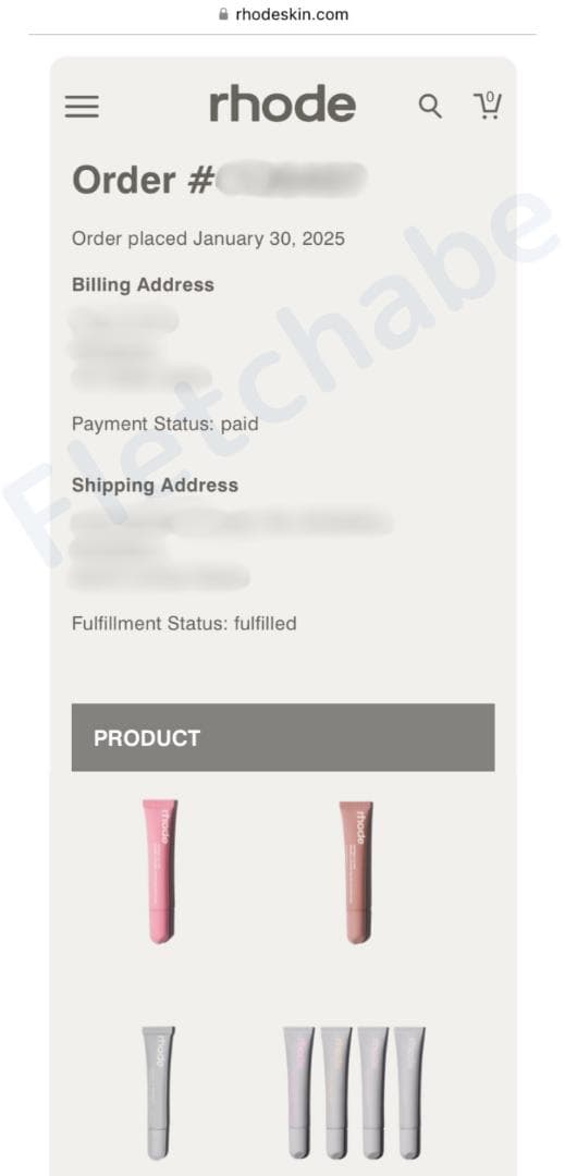 【正規品】rhode skinリップ ティント Cinnamon & リボン