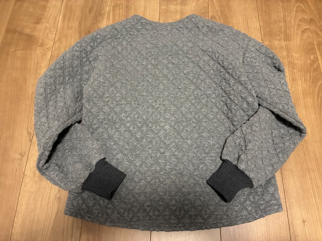 SHIPS キルティング ジャカード カーディガン