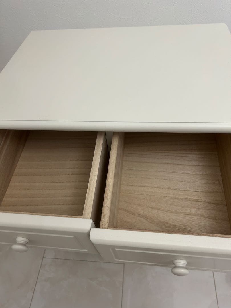 ロココ調　猫脚　薔薇　ホワイトキャビネット　アンティークチェスト　シャビーシック