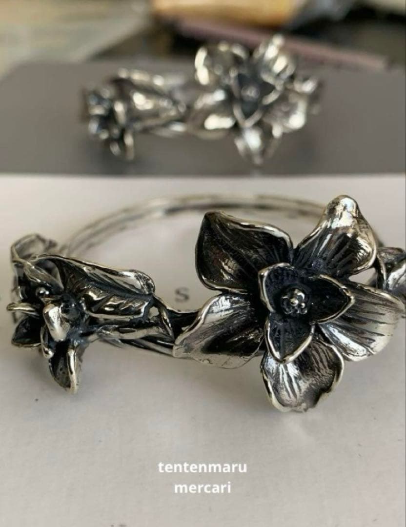 金*銀様 ☆新品☆銀座和光☆アンティーク調　SILVER800ナプキンリング☆2