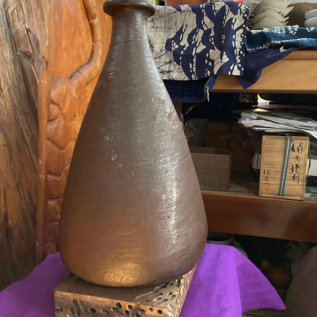 古備前大舟徳利只今初売り出しです❣️高さ約38.5㎝大饗吉蔵作❣️