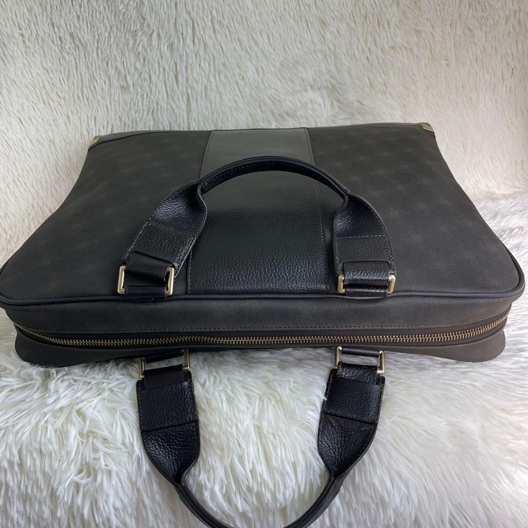 美品 ダンヒル ビジネスバッグ ブリーフケース 2way PVC レザー A4可