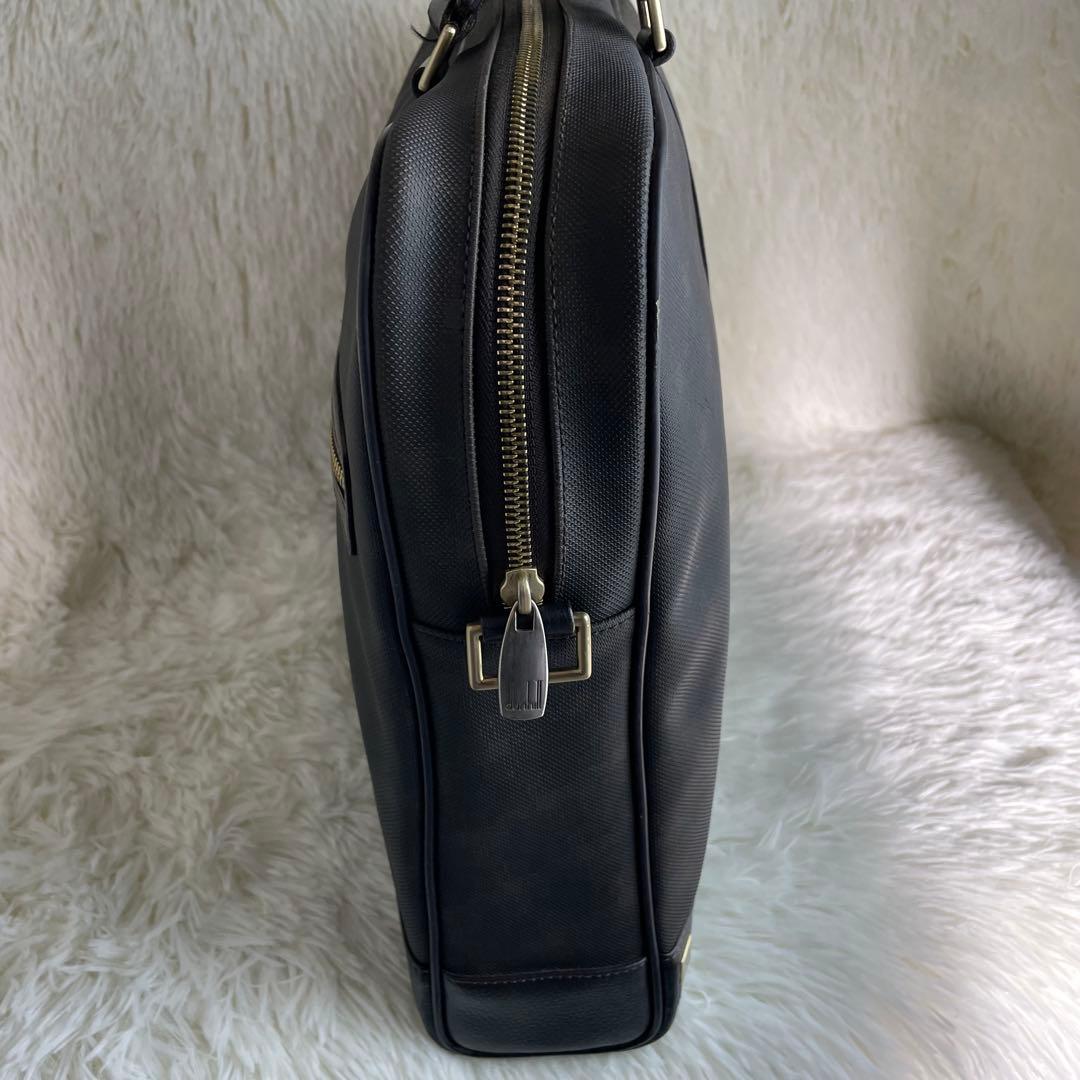 美品 ダンヒル ビジネスバッグ ブリーフケース 2way PVC レザー A4可