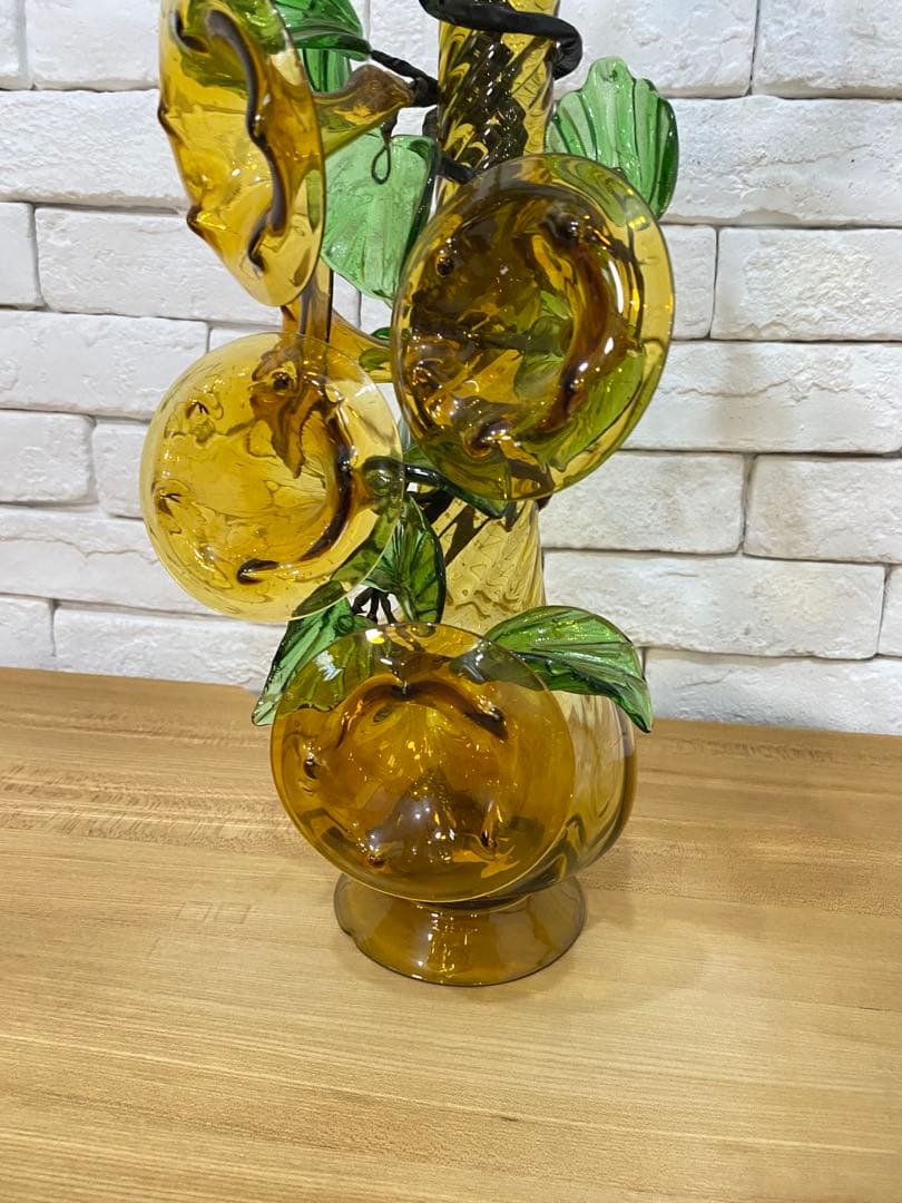 【東京都23区配送無料】ミッドセンチュリー　アートグラス　琉球ガラス　置物　花瓶