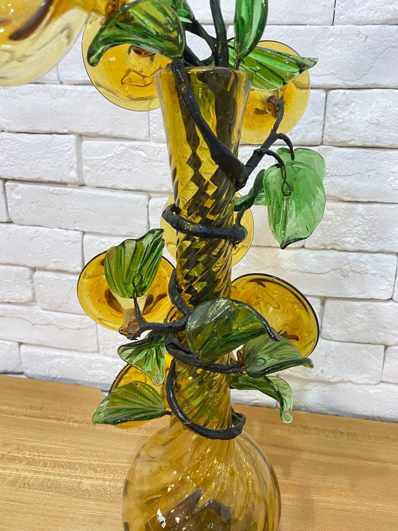 【東京都23区配送無料】ミッドセンチュリー　アートグラス　琉球ガラス　置物　花瓶