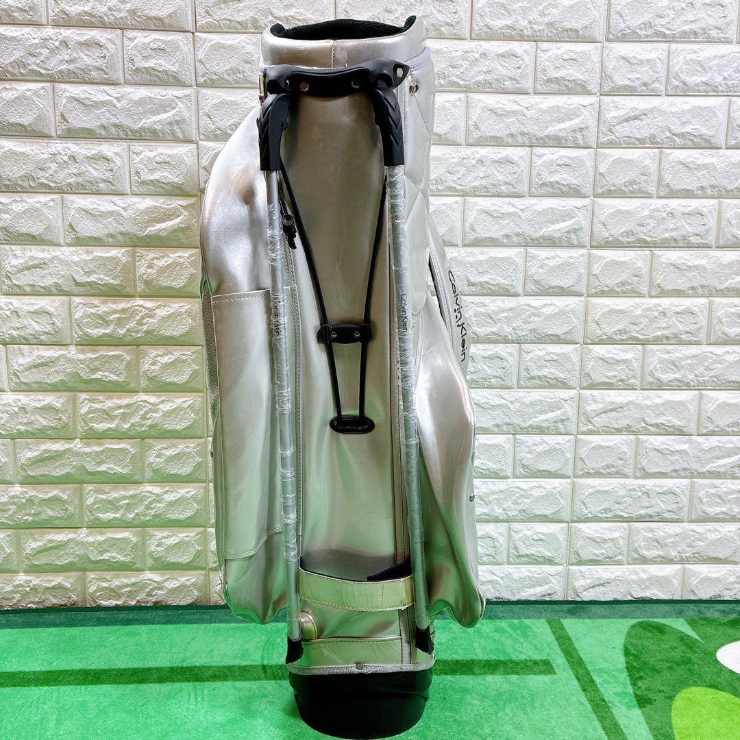   キャディーバック　シルバー スタンド式　ネームプレート