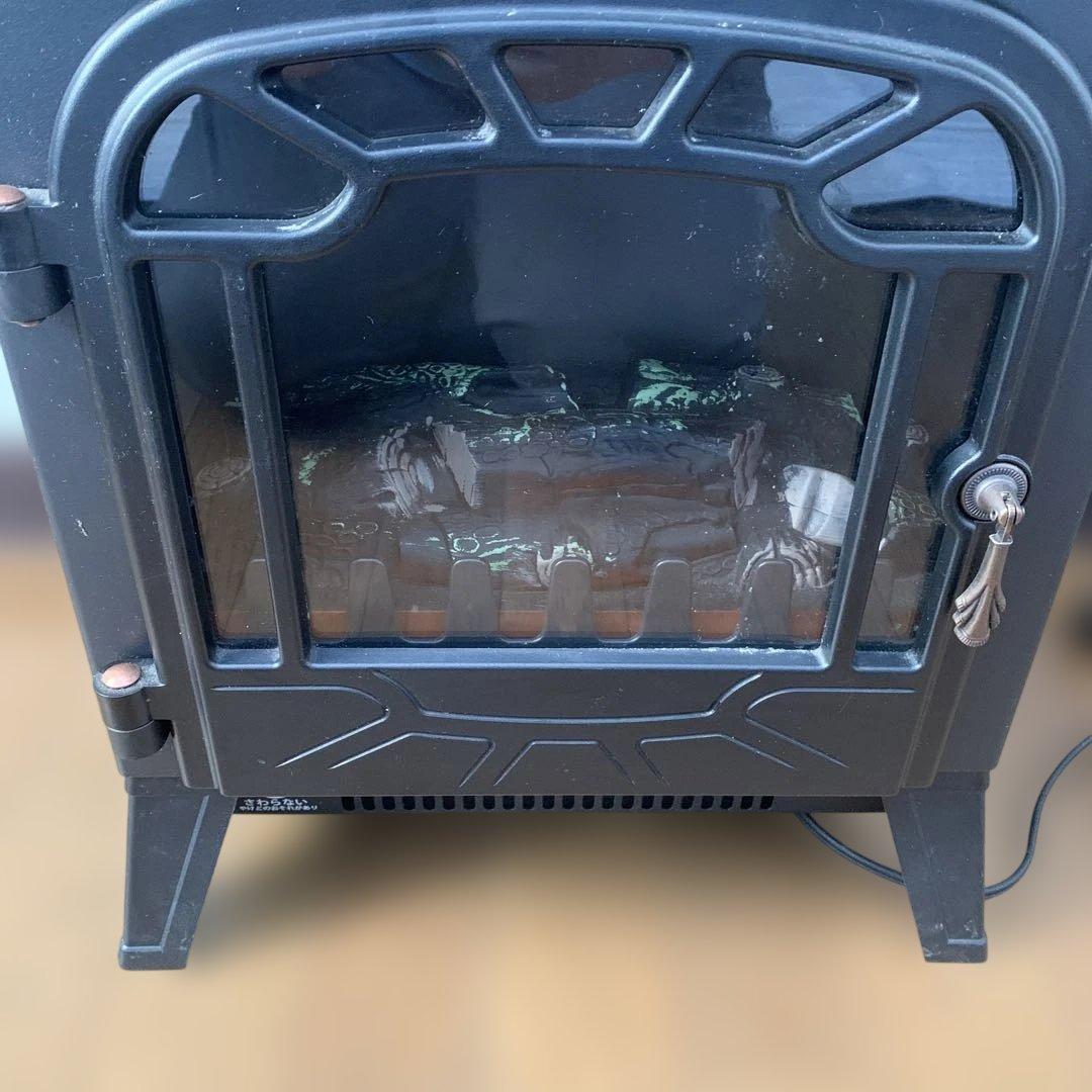 アンダルシア★暖炉型レトロファンヒーター。黒