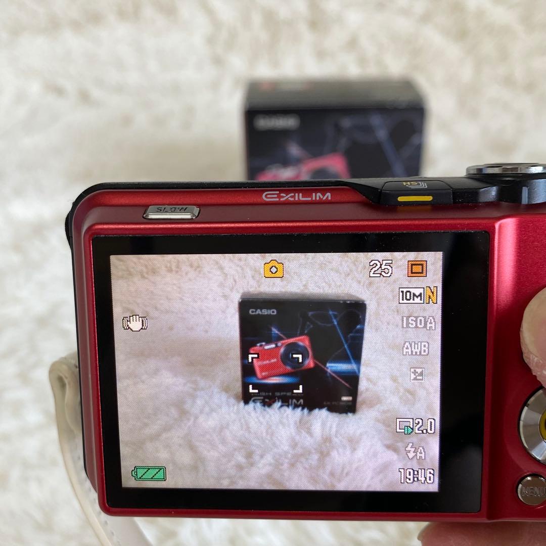 【動作確認済み】CASIO EXILIM EX-FC160S レッド おまけ付き