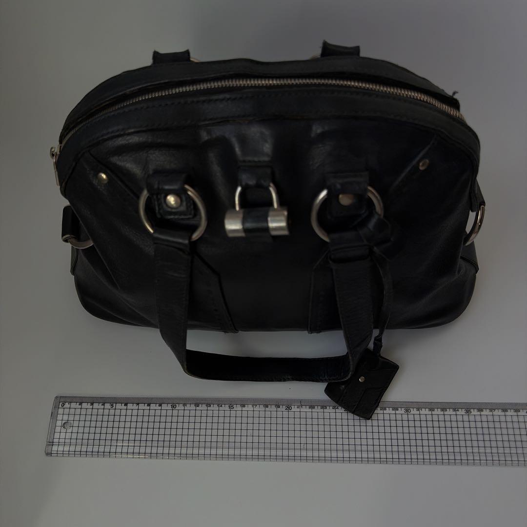 イヴ・サンローラン ミューズ パテント ショルダーバッグ