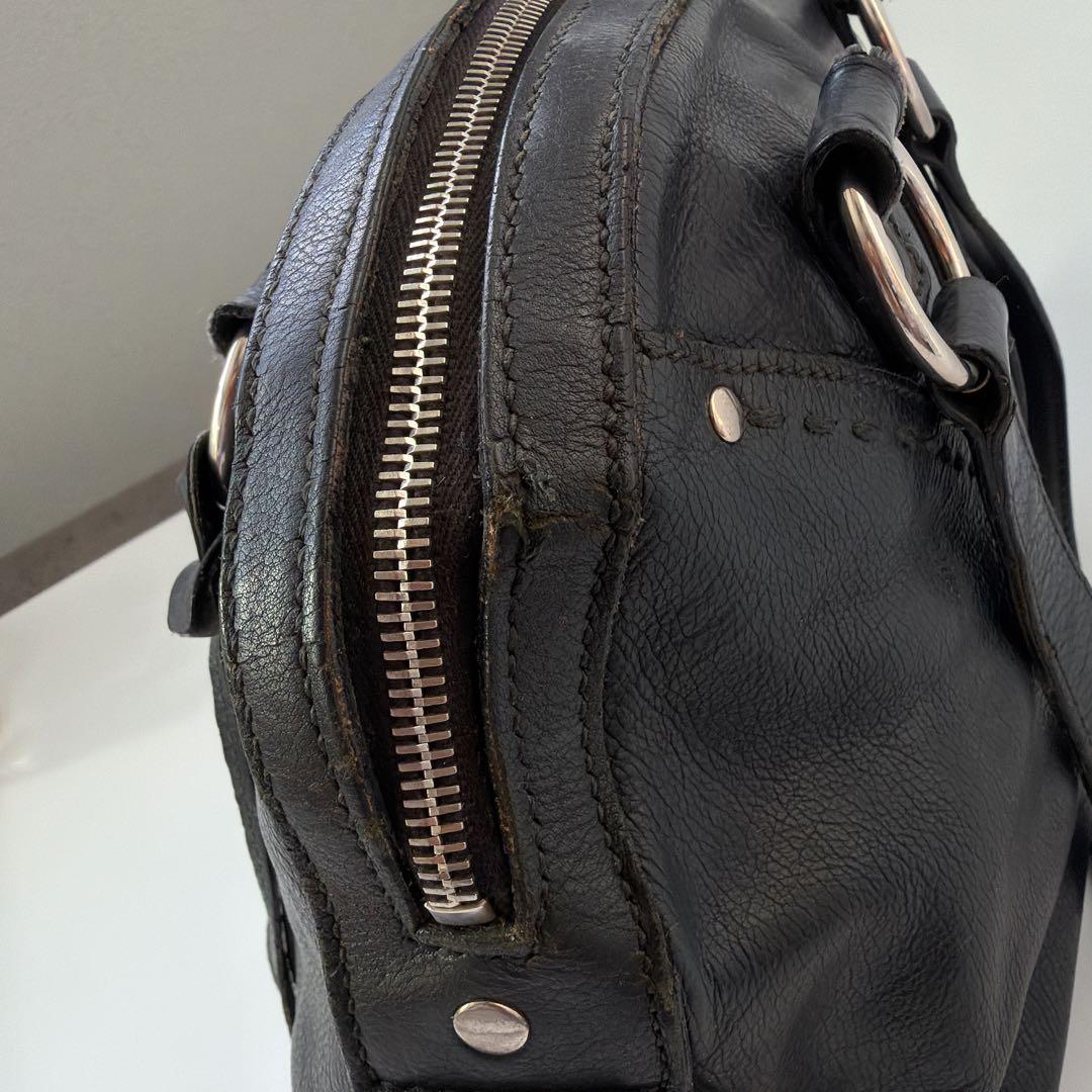 イヴ・サンローラン ミューズ パテント ショルダーバッグ