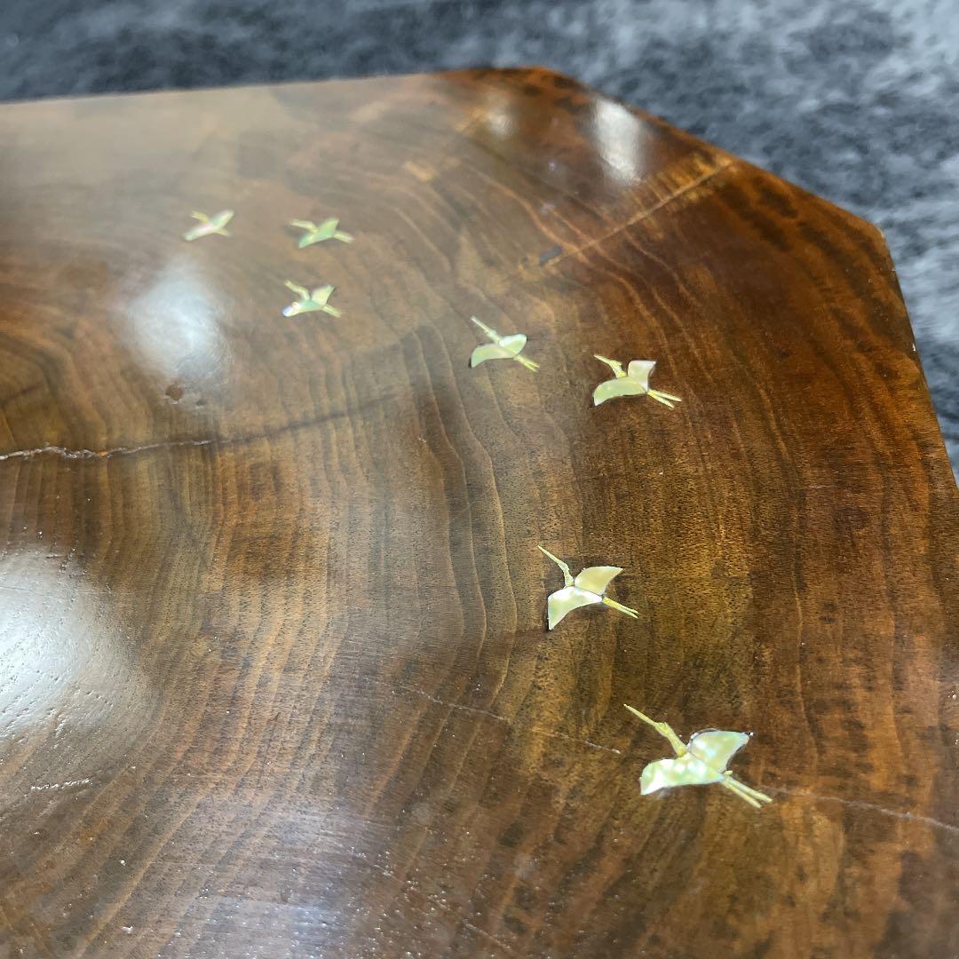 花台　ちゃぶ台　飾り台　螺鈿　木工房JIN(手作り一点物)