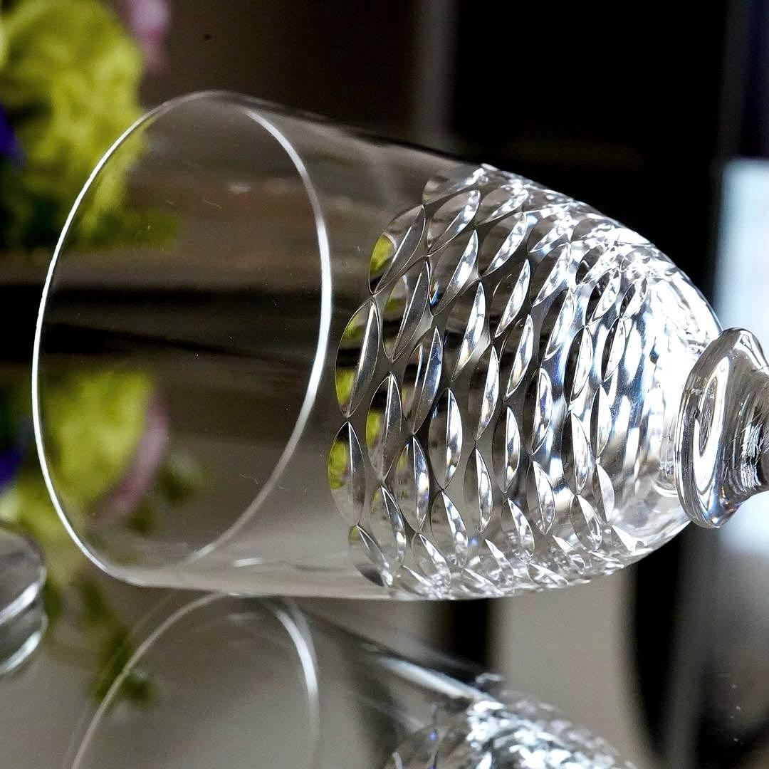 希少オールドバカラBACCARATゴンドール アペリティフ ワイングラス ペアB