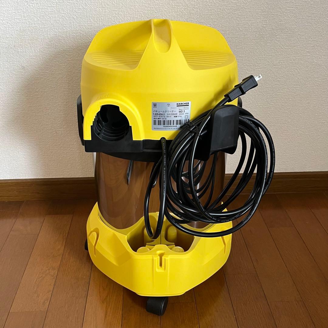 ケルヒャーKRCHER★乾湿両用バキュームクリーナー[WD3]17L 中古