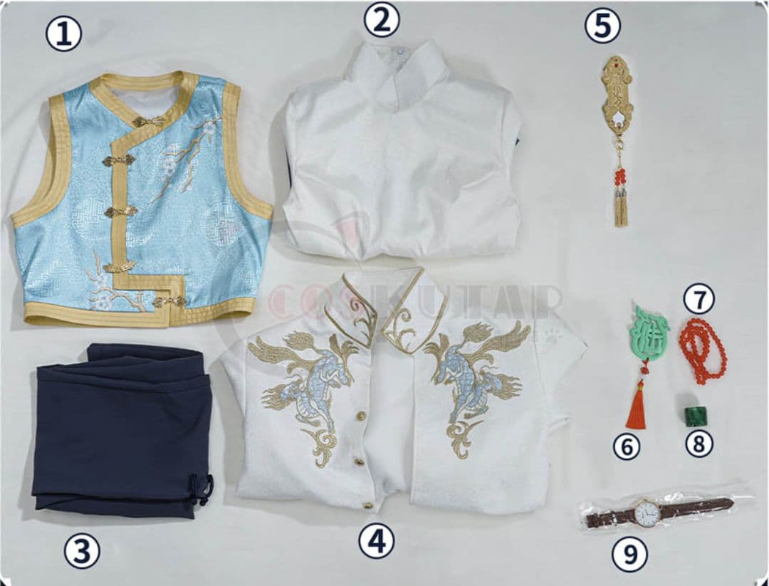 み*ん様 第５人格　コスプレ　謝必安　東方の麒麟　フルセット