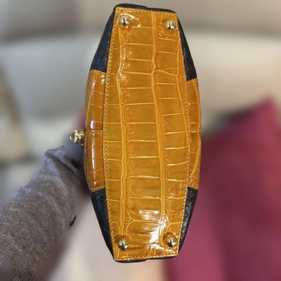 ALMINI LUCIANO MADE IN ITALY ボックス型ハンドバッグ