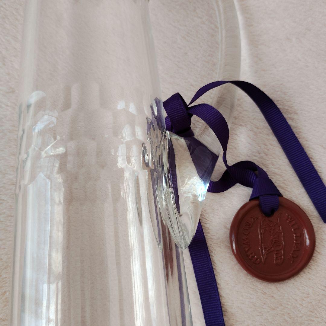 WILLIAM YEOWARDクリアガラス花瓶 ハンドル付き