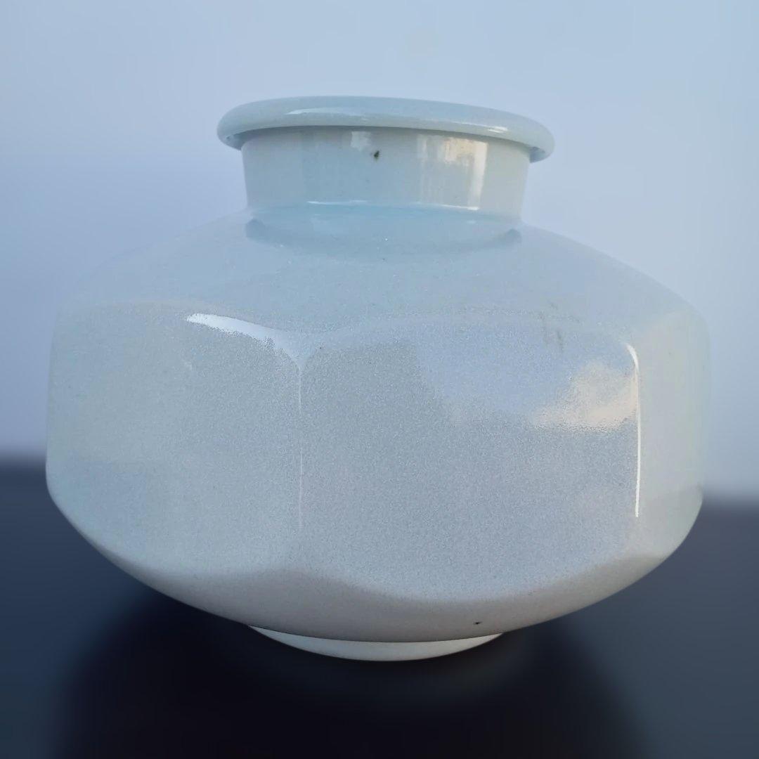 華道具　華公苑　池坊　青磁八角　陶器　生け花　小原流　草月流　自由花　変形花器