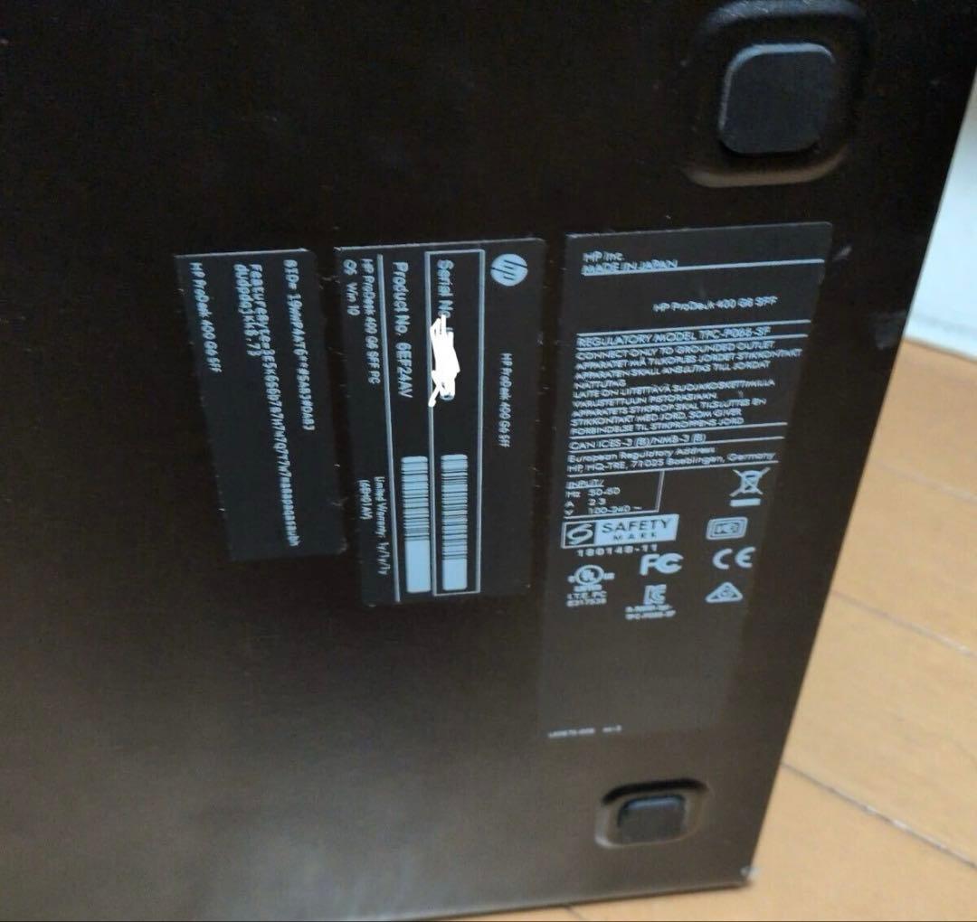 HP ProDesk 400 G6 SFF i3-9100搭載