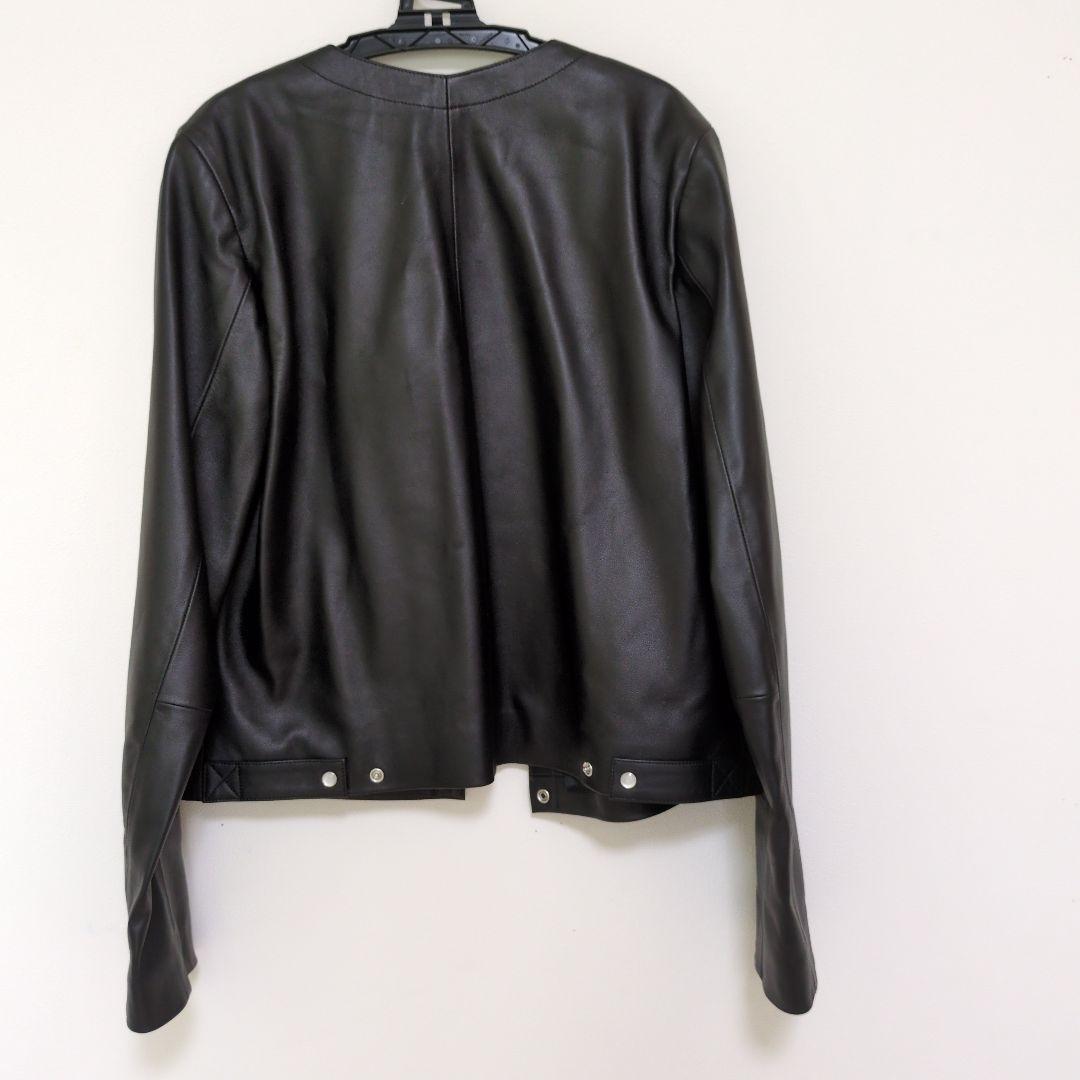 【新品未使用】アニエスベー　レザージャケット　黒　38　羊革