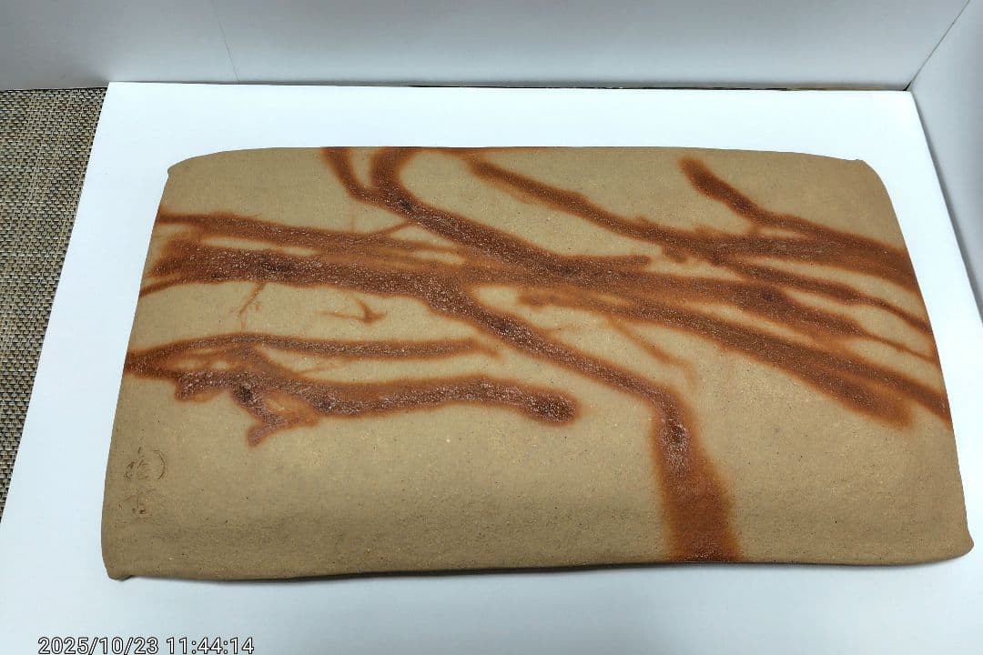 備前焼　四方長皿