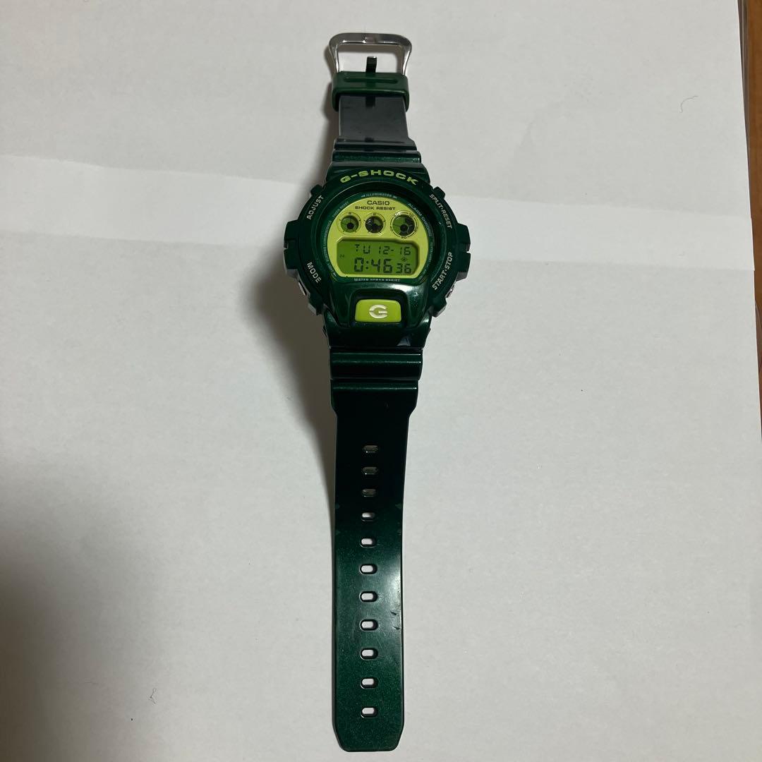 CASIO DW-6900CC-3JF クレイジーカラーズ　グリーン　傷あり
