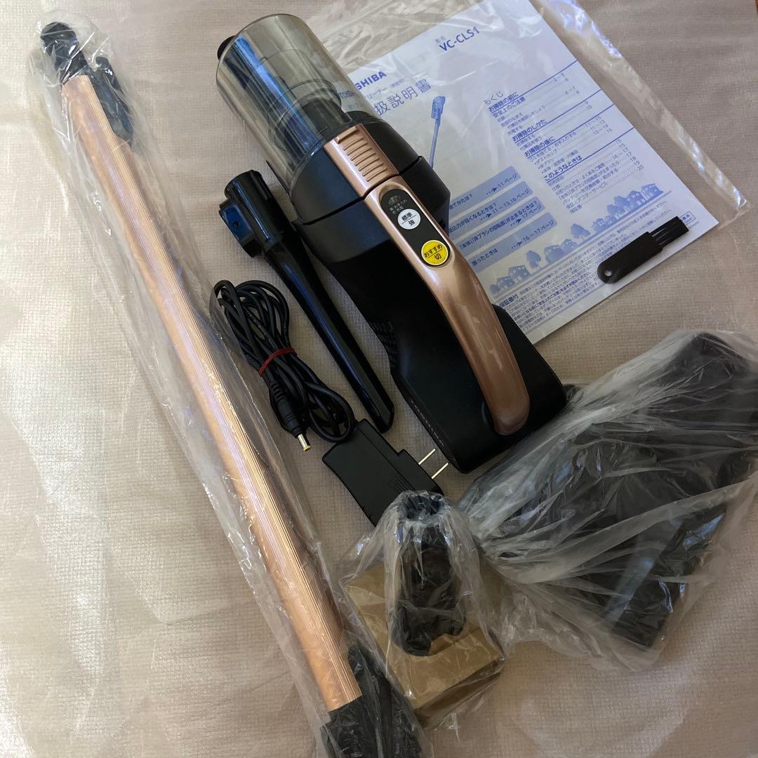 TOSHIBA 東芝コードレスクリーナー VC-CLS1 ピンクブロンズ(N)