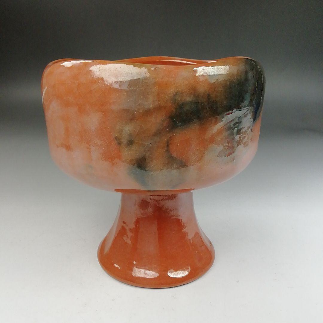 Ｗ２２８　『八坂焼』『馬上盃　茶碗』　共箱　抹茶碗　茶道具