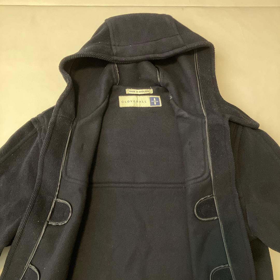 ネイビー フード付きダッフルコート