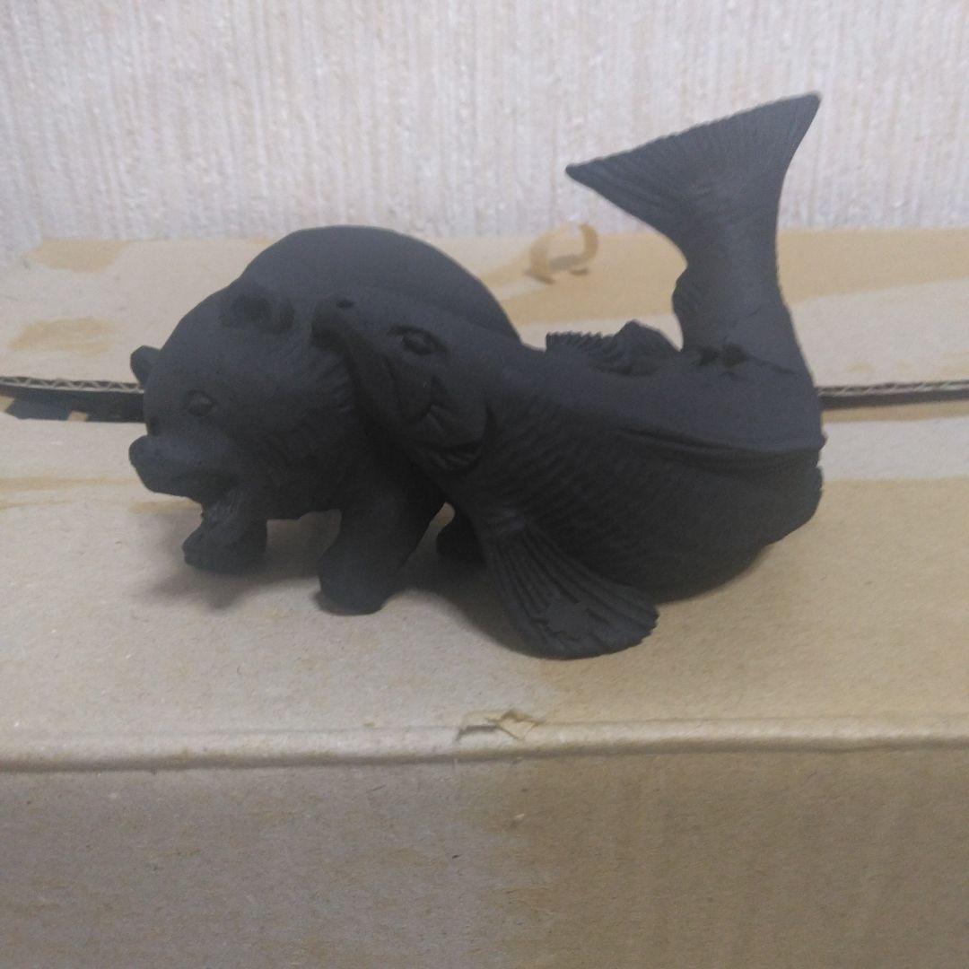 【稚内副港市場限定】民芸品 4点セット 喰われ熊 ペア熊 フクロウ ペアフクロウ