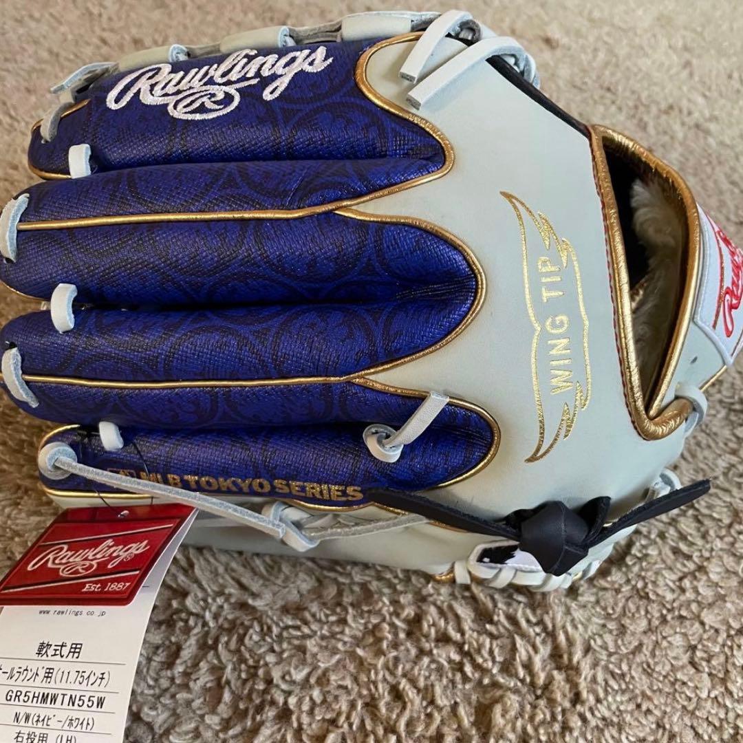 限定 MLB東京シリーズ ローリングス ドジャース 軟式 野球 グローブ 一般用