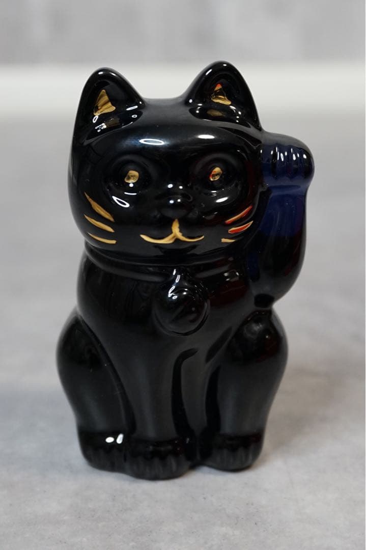 BACCARAT バカラ　招き猫 ブルー