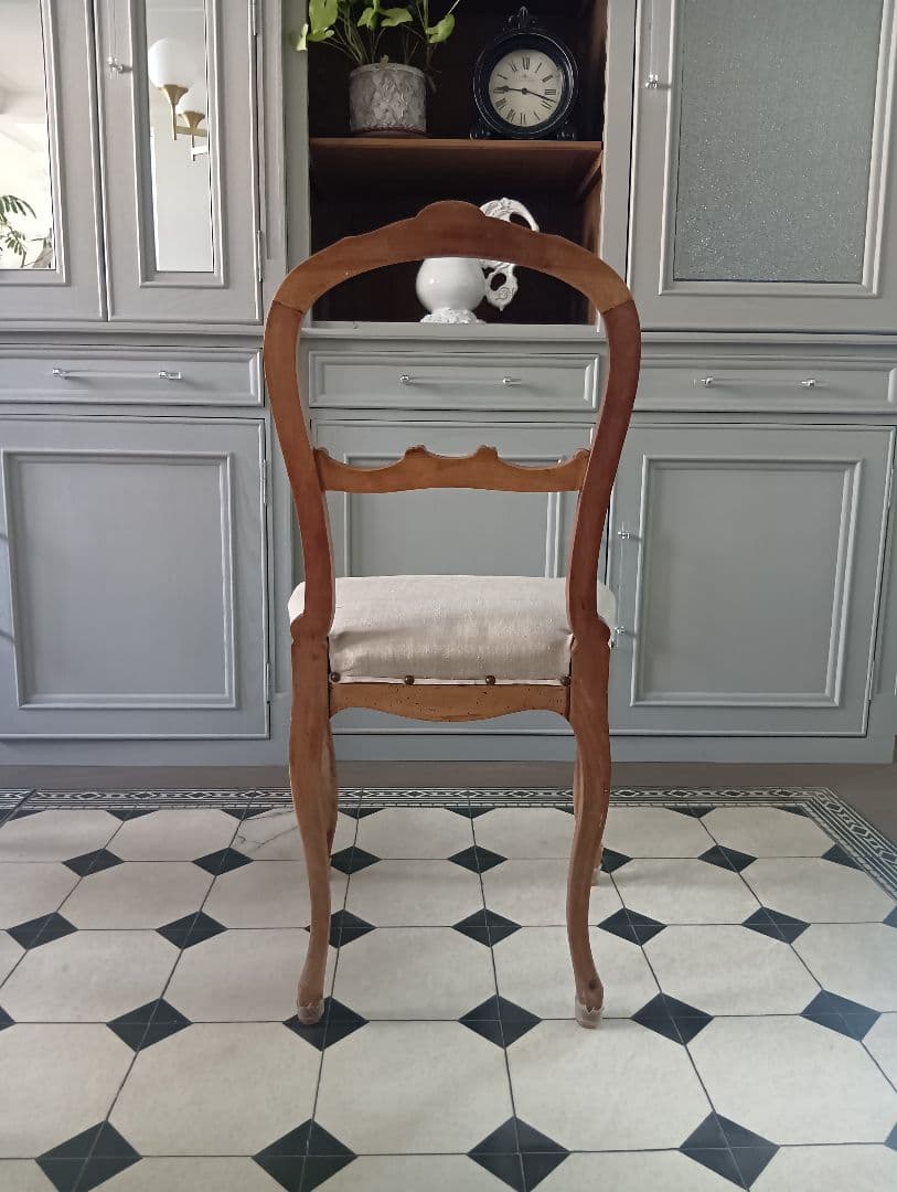 フランス アンティークチェア バルーンバック フレンチインテリア