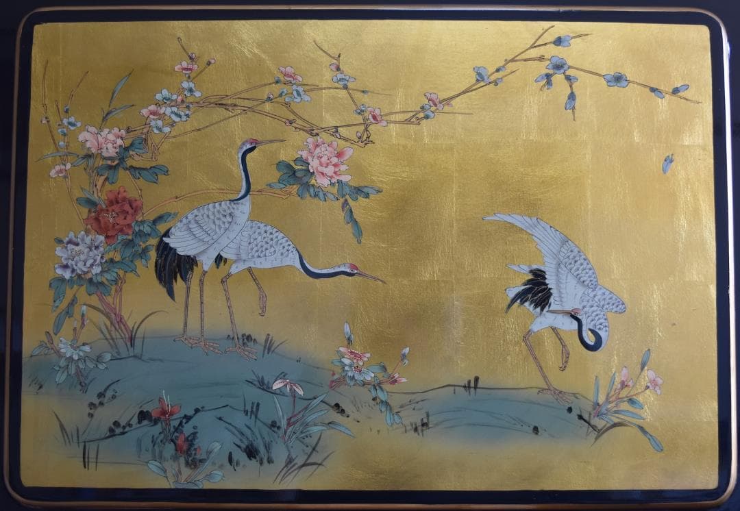 絢爛豪華！！会津若松産、漆絵　衝立　ギフト・開店記念・