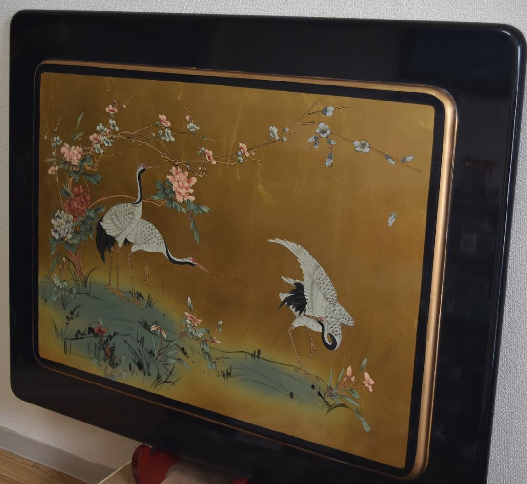 絢爛豪華！！会津若松産、漆絵　衝立　ギフト・開店記念・