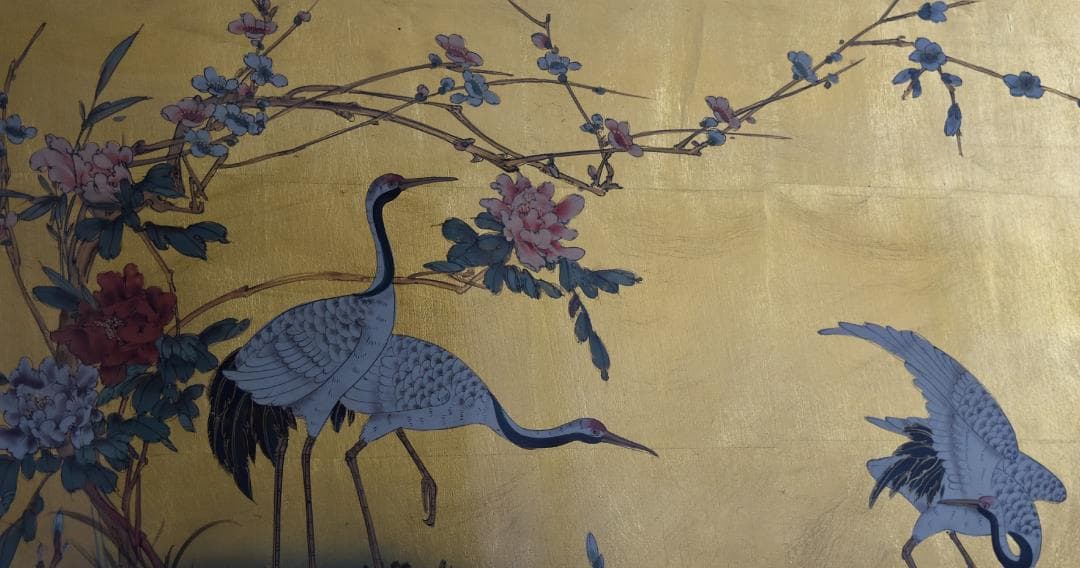 絢爛豪華！！会津若松産、漆絵　衝立　ギフト・開店記念・