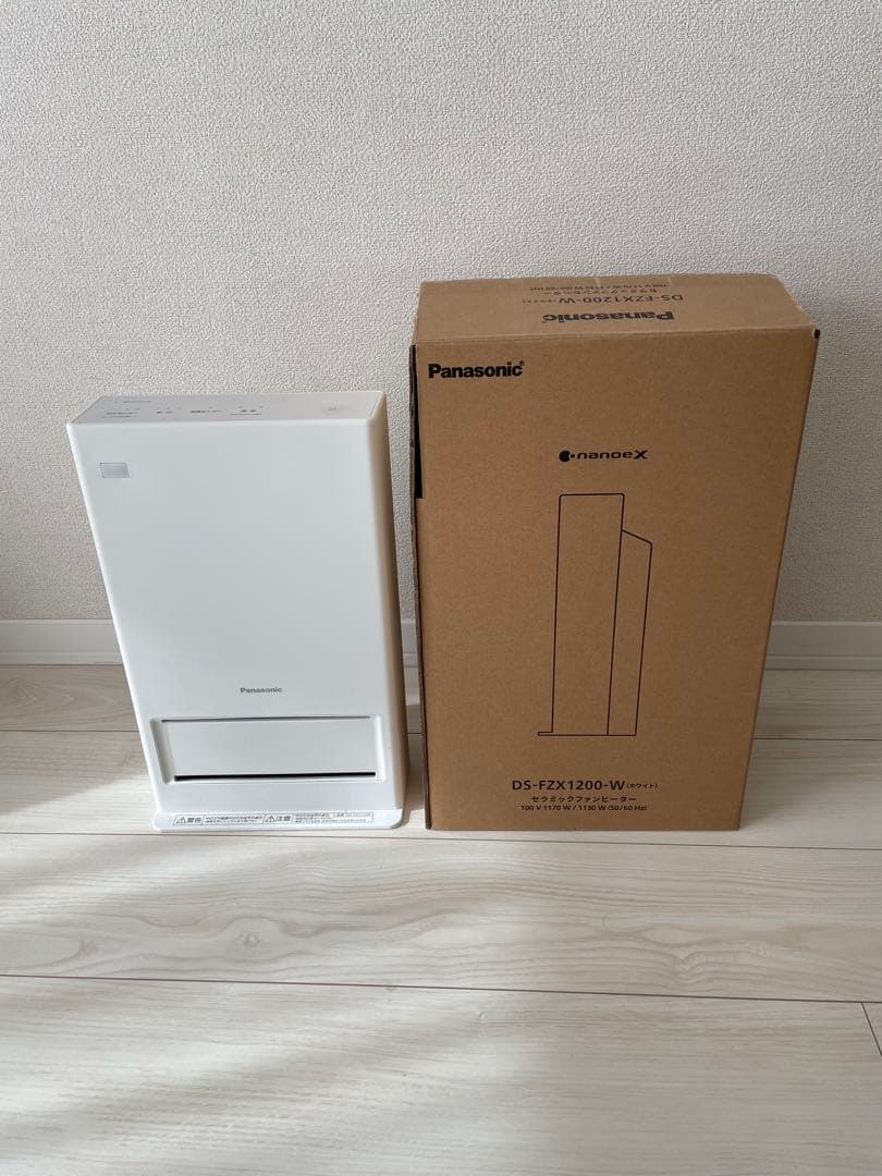 パナソニック　セラミックファンヒーター　DS-FZX1200 nanoeX搭載