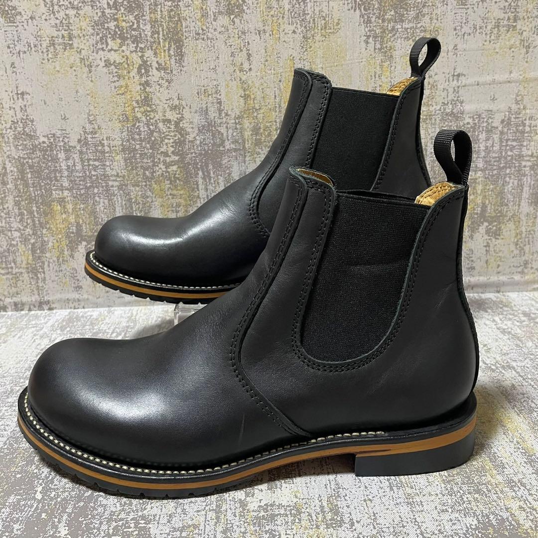 ★未使用級★ダイヤモンドストリート サイドゴアブーツ【27】レザー 本革 黒