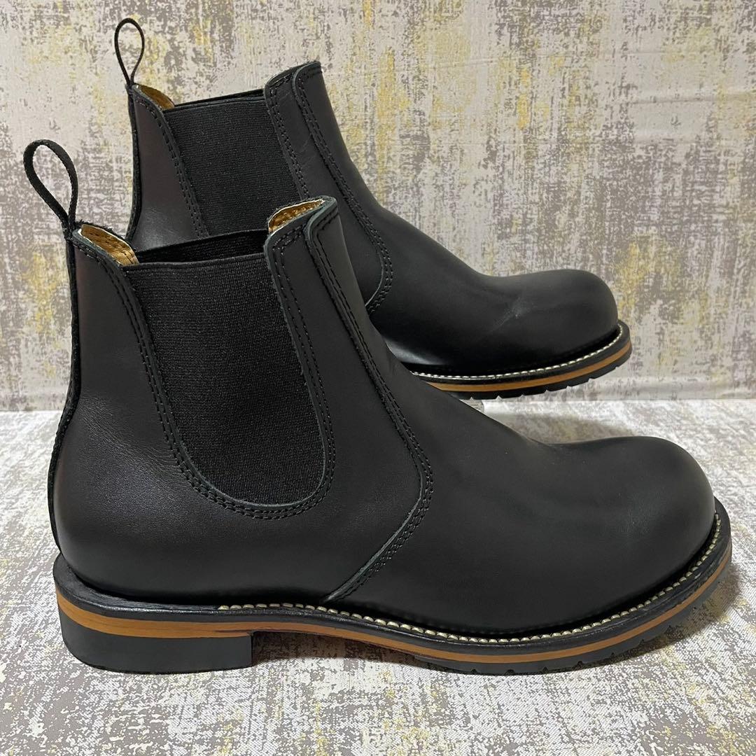 ★未使用級★ダイヤモンドストリート サイドゴアブーツ【27】レザー 本革 黒