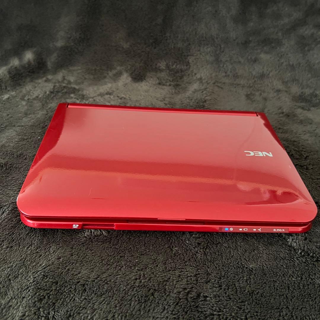 【美品】レッド10インチノートパソコン(NEC)