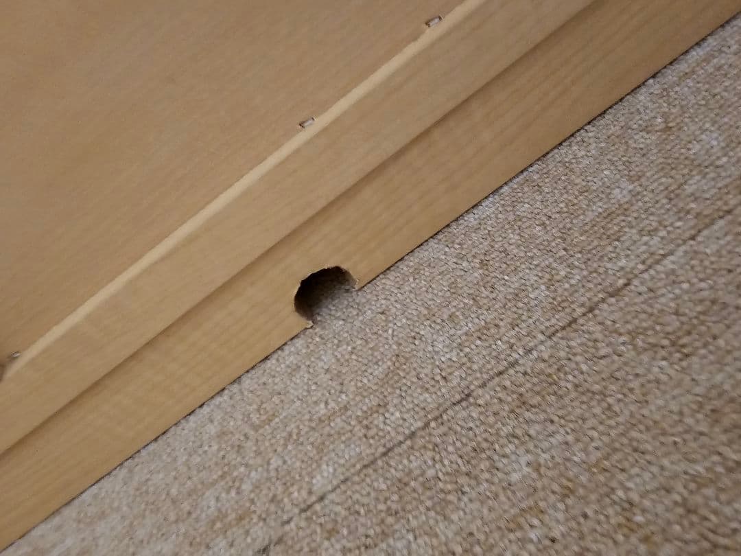 ナチュラルカラー木製　 テレビ台　ローボード 　スライド扉 収納付き 150cm