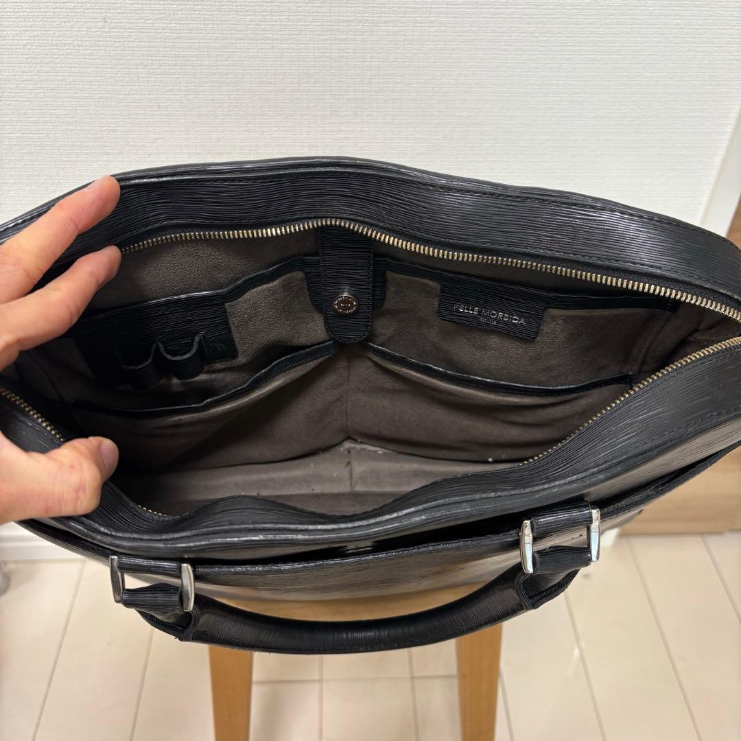 PELLE MORBIDA ペッレモルビダ ビジネスバッグ ブラック ストラップ