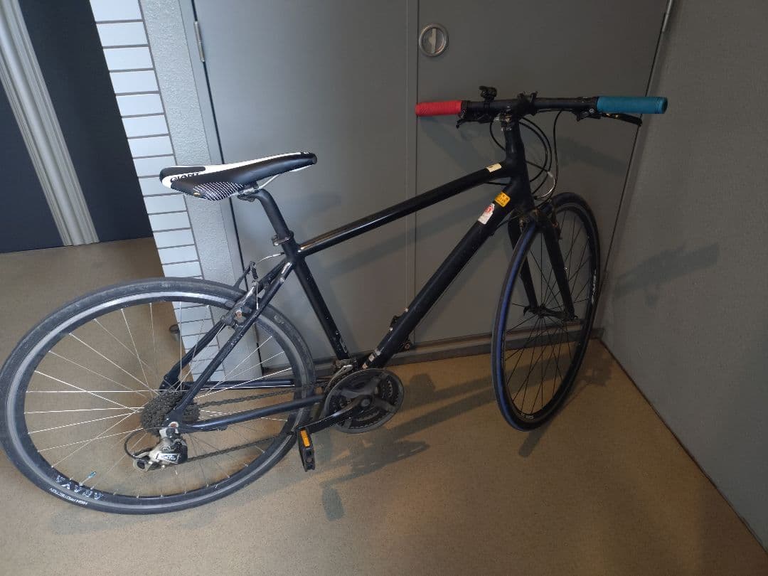 クロスバイク 黒 スポーツサドル　ブリジストン　グリーンレーベル　24